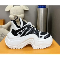 Good Quality Louis Vuitton Lv Archlight 2.0 Platform Sneakers in Leather and Fabric Black/White 022439