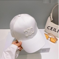 Buy Cheapest Celine Baseball Hat C42806 White 2023