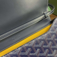 Discount Goyard Original Monte-Carlo Clutch With Leather Strap 8981 Navy Blue