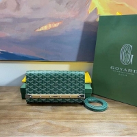 Best Price Goyard Original Monte-Carlo Clutch With Leather Strap 8981 Green