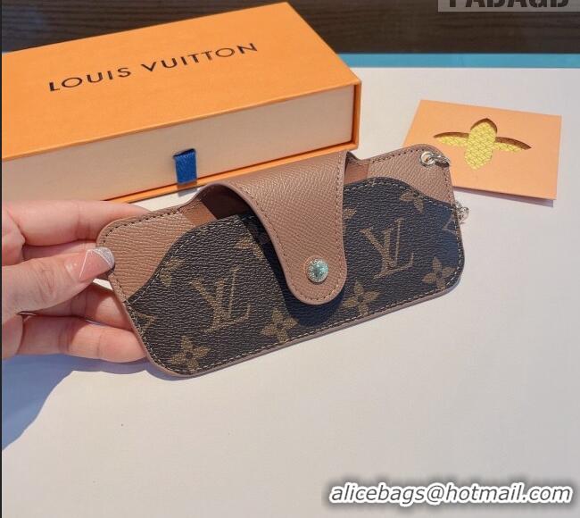 Top Quality Louis Vuitton Glasses Case 042924 Brown 2022