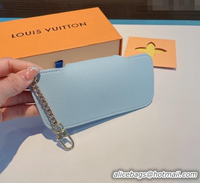 Famous Brand Louis Vuitton Glasses Case 042925 Blue 2022