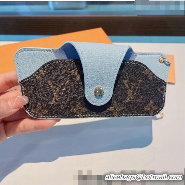 Famous Brand Louis Vuitton Glasses Case 042925 Blue 2022