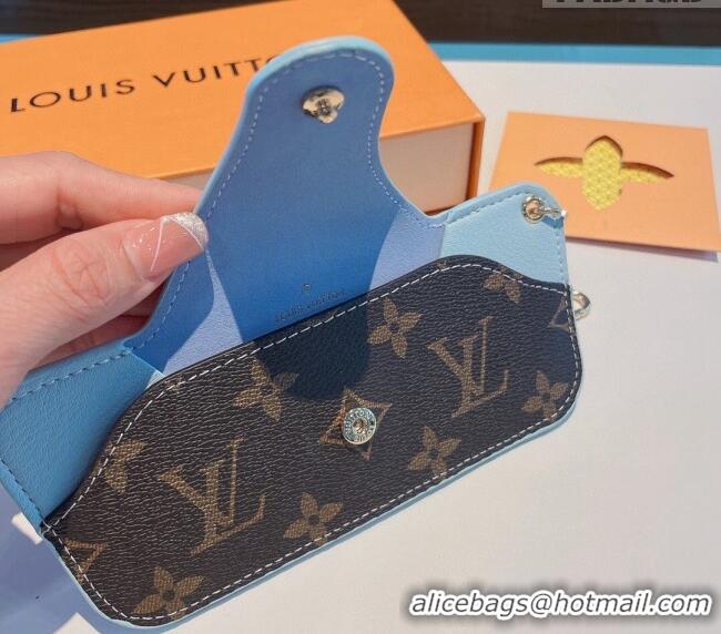 Famous Brand Louis Vuitton Glasses Case 042925 Blue 2022