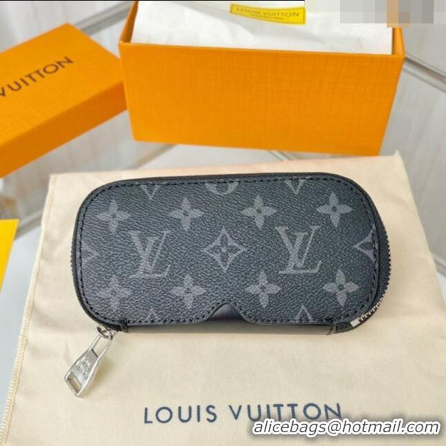 Grade Design Louis Vuitton GM Sunglasses Case/Pouch GI0654 Black Monogram Canvas 2022