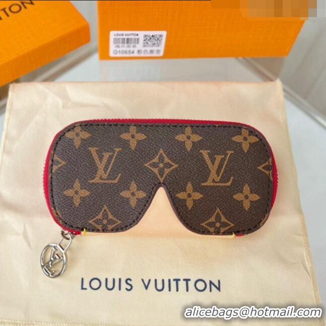 Super Quality Louis Vuitton GM Sunglasses Case Monogram Canvas M91412 Red 2022