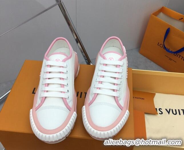 Good Quality Louis Vuitton Lv Squad Low-top Sneakers in Printed Canvas Pink 022889