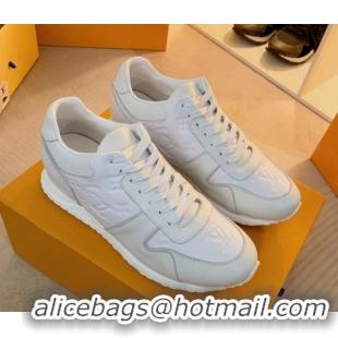 Good Quality Louis Vuitton Run Away Sneakers in Monogram Leather White 0316058