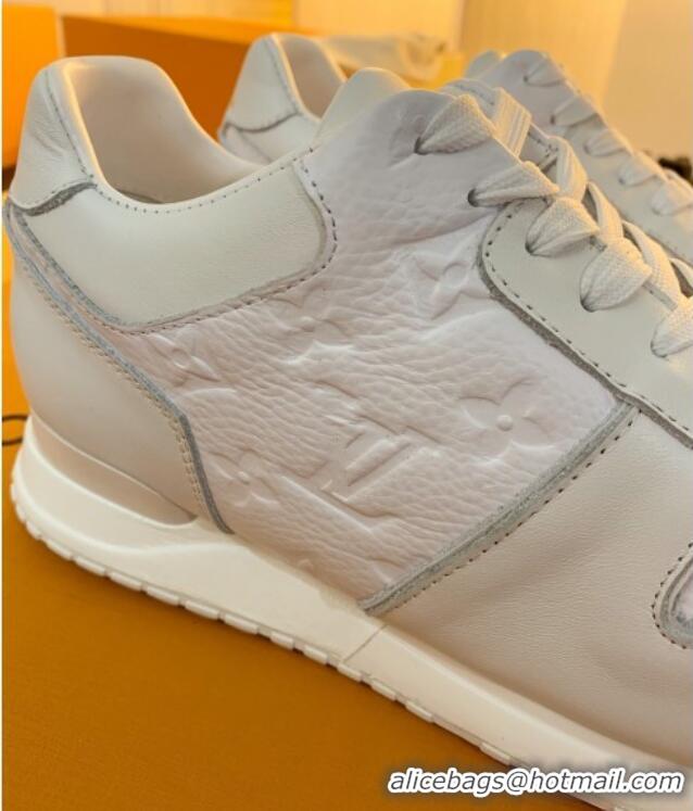 Good Quality Louis Vuitton Run Away Sneakers in Monogram Leather White 0316058