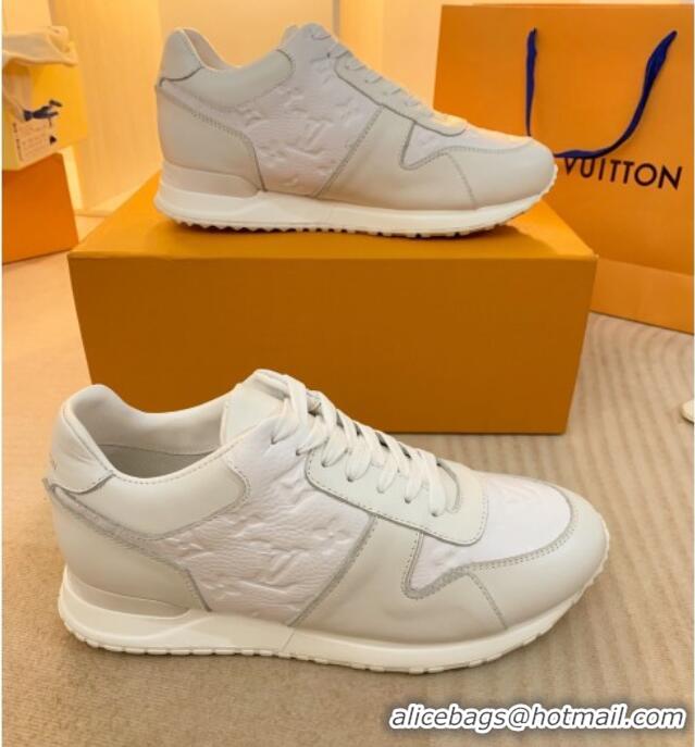 Good Quality Louis Vuitton Run Away Sneakers in Monogram Leather White 0316058