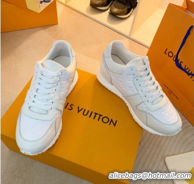 Good Quality Louis Vuitton Run Away Sneakers in Monogram Leather White 0316058