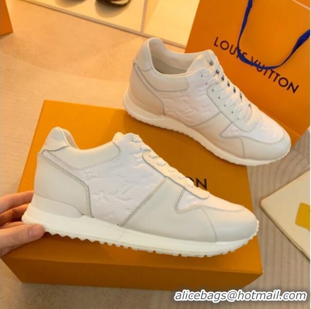 Good Quality Louis Vuitton Run Away Sneakers in Monogram Leather White 0316058