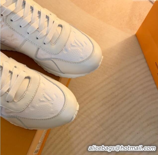 Good Quality Louis Vuitton Run Away Sneakers in Monogram Leather White 0316058