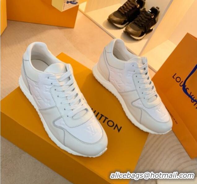 Good Quality Louis Vuitton Run Away Sneakers in Monogram Leather White 0316058