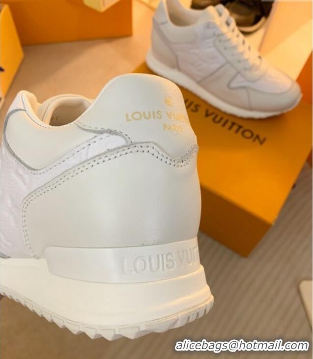 Good Quality Louis Vuitton Run Away Sneakers in Monogram Leather White 0316058