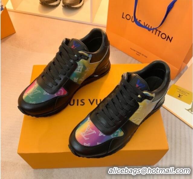 Top Grade Louis Vuitton Run Away Sneakers in Leather and Epoxy Black 0316062