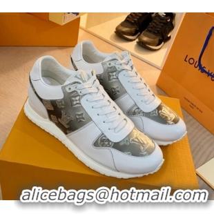 Purchase Louis Vuitton Run Away Sneakers in Leather and Epoxy White/Grey 0316060