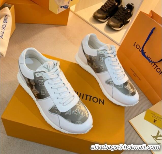 Purchase Louis Vuitton Run Away Sneakers in Leather and Epoxy White/Grey 0316060