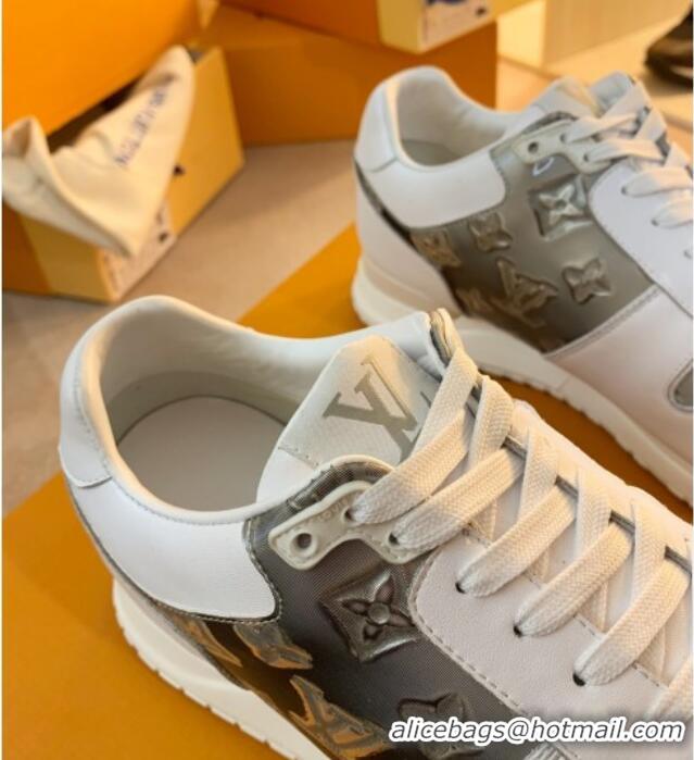 Purchase Louis Vuitton Run Away Sneakers in Leather and Epoxy White/Grey 0316060