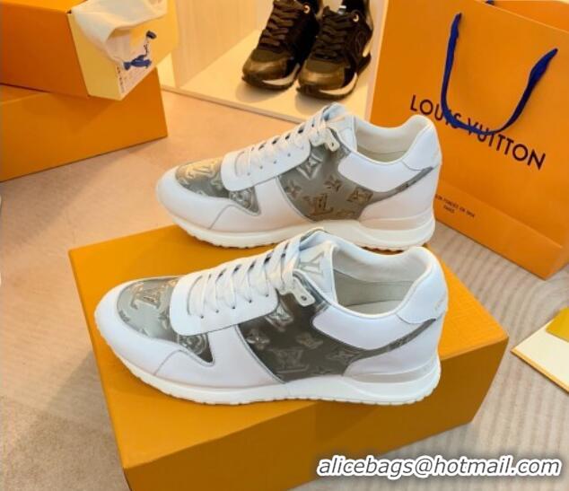 Purchase Louis Vuitton Run Away Sneakers in Leather and Epoxy White/Grey 0316060