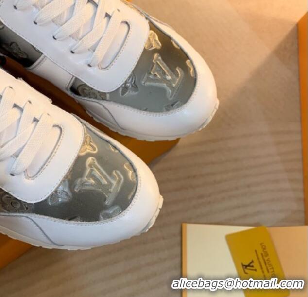 Purchase Louis Vuitton Run Away Sneakers in Leather and Epoxy White/Grey 0316060