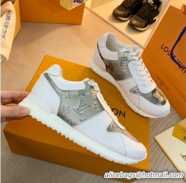 Purchase Louis Vuitton Run Away Sneakers in Leather and Epoxy White/Grey 0316060