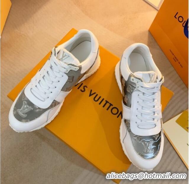 Purchase Louis Vuitton Run Away Sneakers in Leather and Epoxy White/Grey 0316060