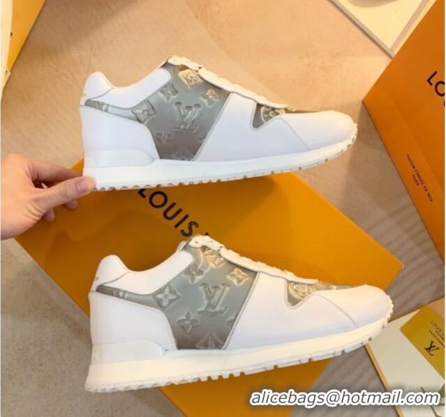 Purchase Louis Vuitton Run Away Sneakers in Leather and Epoxy White/Grey 0316060