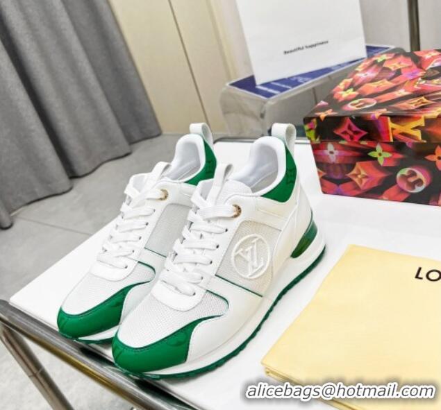 Best Product Louis Vuitton Run Away Sneakers in Green Monogram Canvas White 0316067