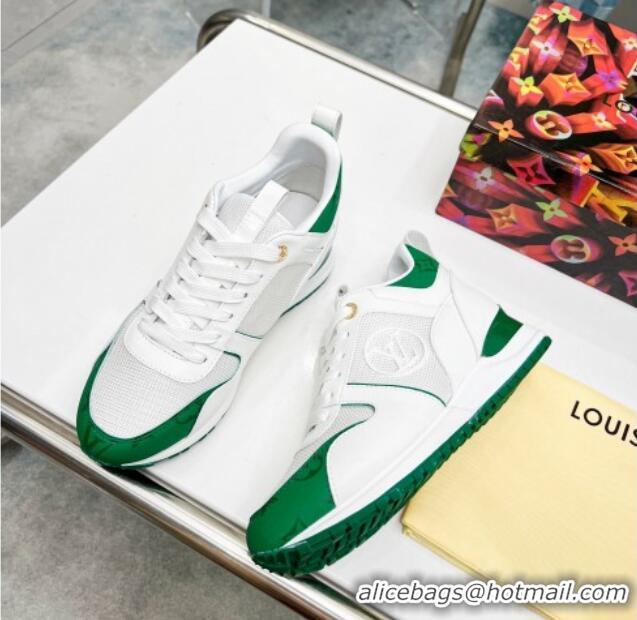 Best Product Louis Vuitton Run Away Sneakers in Green Monogram Canvas White 0316067