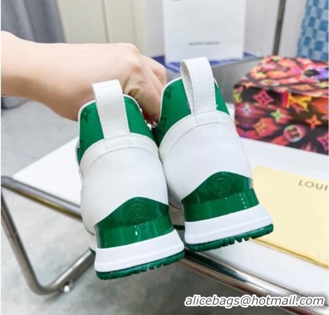 Best Product Louis Vuitton Run Away Sneakers in Green Monogram Canvas White 0316067