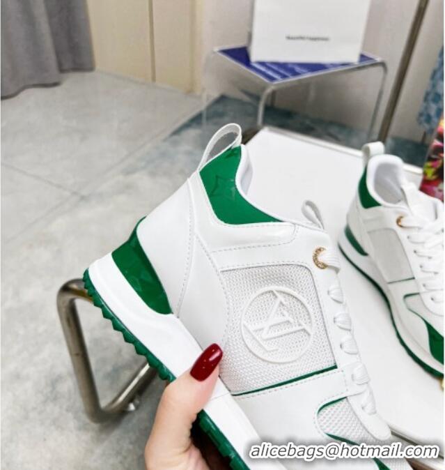 Best Product Louis Vuitton Run Away Sneakers in Green Monogram Canvas White 0316067