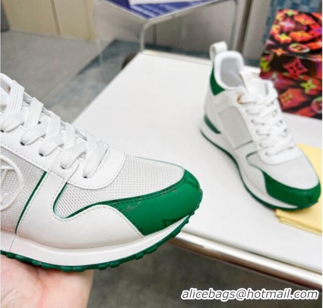 Best Product Louis Vuitton Run Away Sneakers in Green Monogram Canvas White 0316067