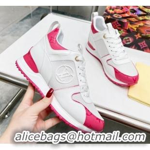 Classic Hot Louis Vuitton Run Away Sneakers in Rosy Monogram Canvas White 0316068