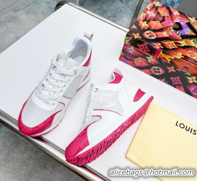 Classic Hot Louis Vuitton Run Away Sneakers in Rosy Monogram Canvas White 0316068