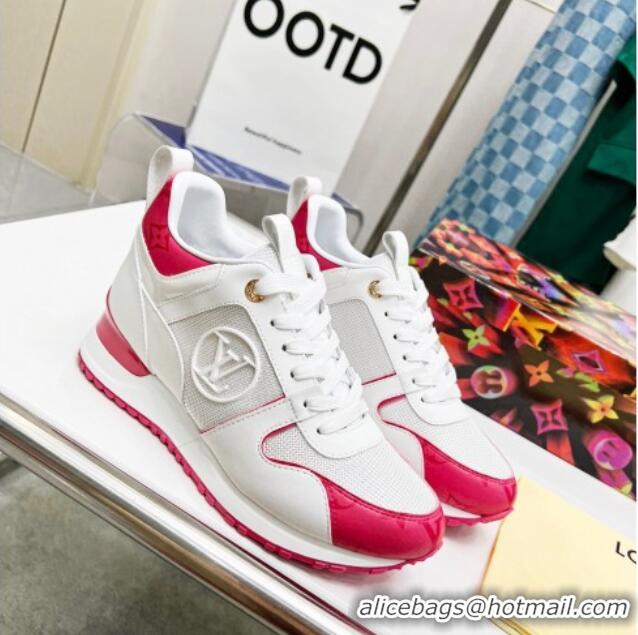 Classic Hot Louis Vuitton Run Away Sneakers in Rosy Monogram Canvas White 0316068