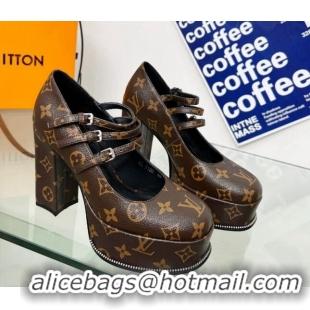 Classic Louis Vuitton Fame Platform Pump 11.5cm Monogram Canvas 0322023