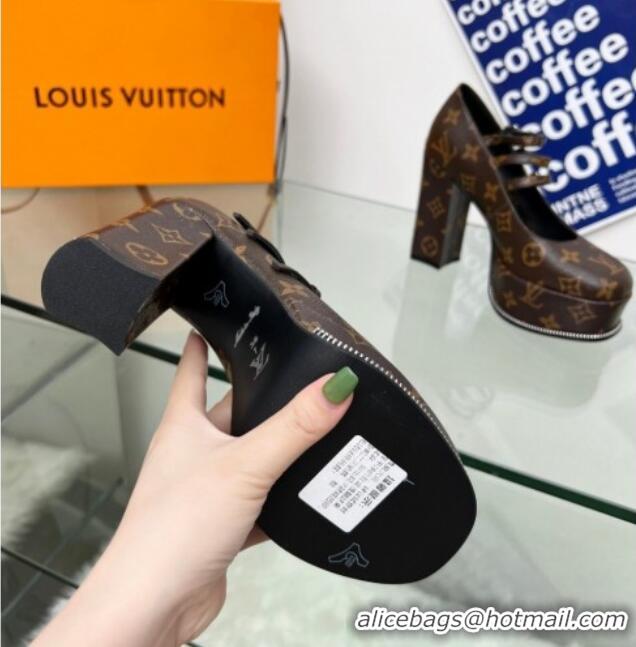 Classic Louis Vuitton Fame Platform Pump 11.5cm Monogram Canvas 0322023