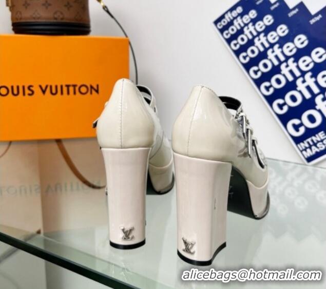 Best Product Louis Vuitton Fame Platform Pump 11.5cm Patent Leather White 322027