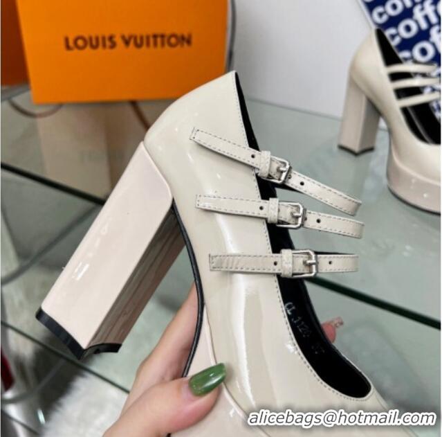 Best Product Louis Vuitton Fame Platform Pump 11.5cm Patent Leather White 322027