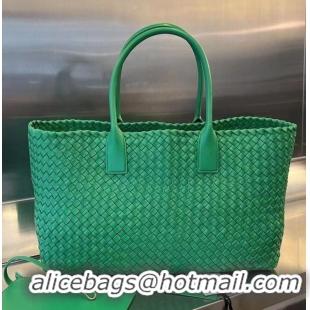 Grade Promotional Bottega Veneta Large intreccio leather tote bag 608811 Green