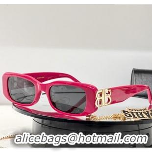 New Design Balenciaga Sunglasses BB0096 Pink 2023