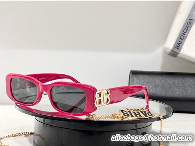 New Design Balenciaga Sunglasses BB0096 Pink 2023