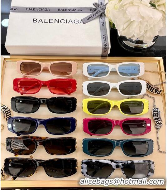 Well Crafted Balenciaga Sunglasses BB0096 Black/Yellow 2023