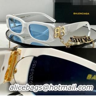 Good Looking Balenciaga Sunglasses BB0096 White 2023