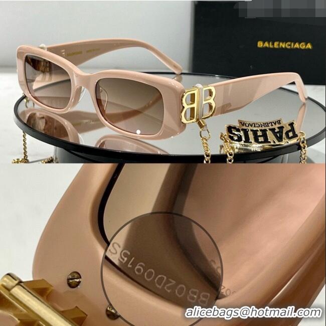 Buy Fashionable Balenciaga Sunglasses BB0096 Nude 2023