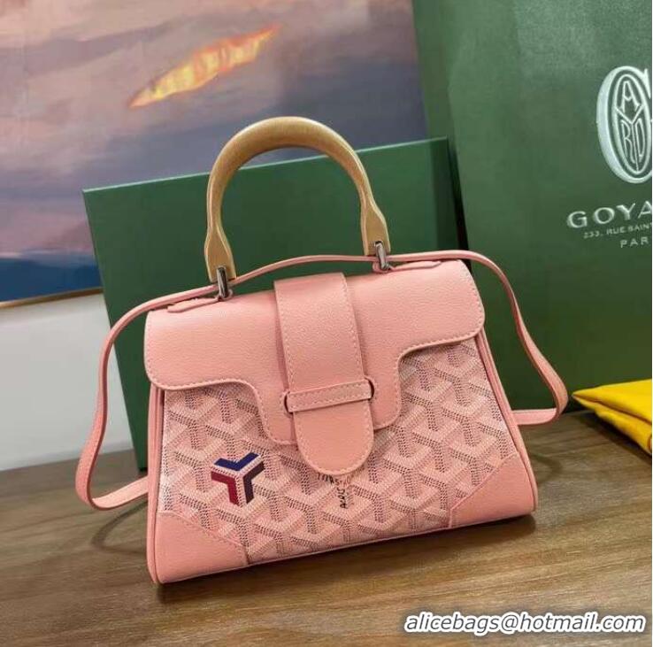 Top Grade Goyard New Design Saigon Tote Bag With Shoulder Strap Mini 8942 Cherry Red