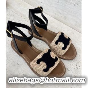 ​Top Quality Celine Triomphe Casual Style Plain Logo Sandals CE5841 Beige