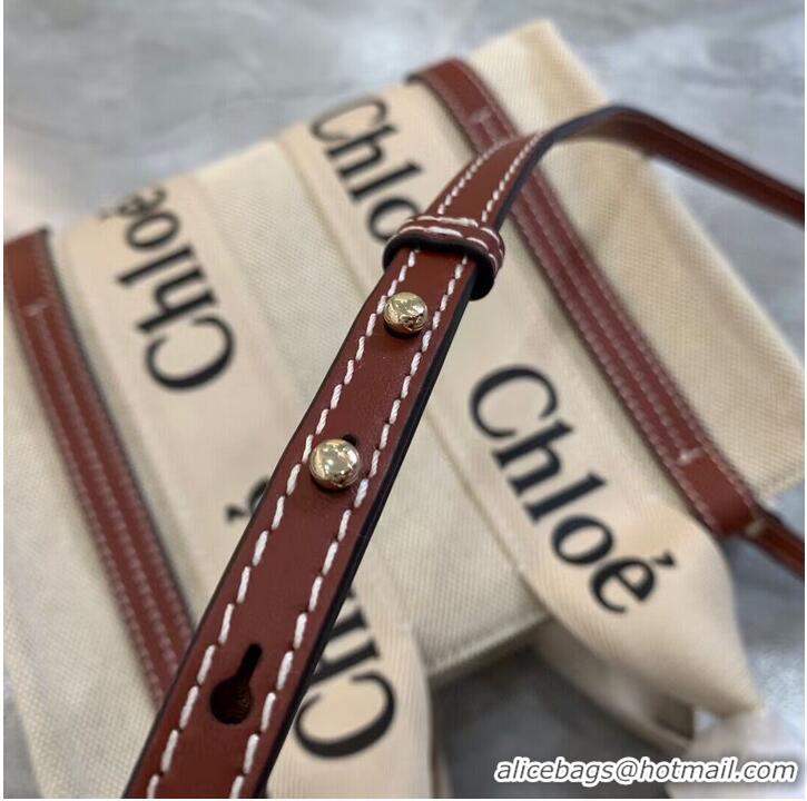 Buy Cheapest Chloe Cloth & leather 7576 Brown