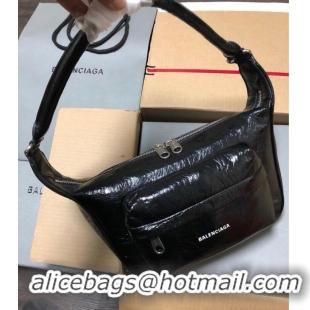 Good Quality Balenciaga RAVER MEDIUM BAG WITH HANDLE 11272 IN BLACK